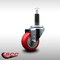 Service Caster 3'' SS Red Poly Wheel Swivel 1'' Expanding Stem Caster SCC-SSEX20S314-PPUB-RED-1 - alternate 4